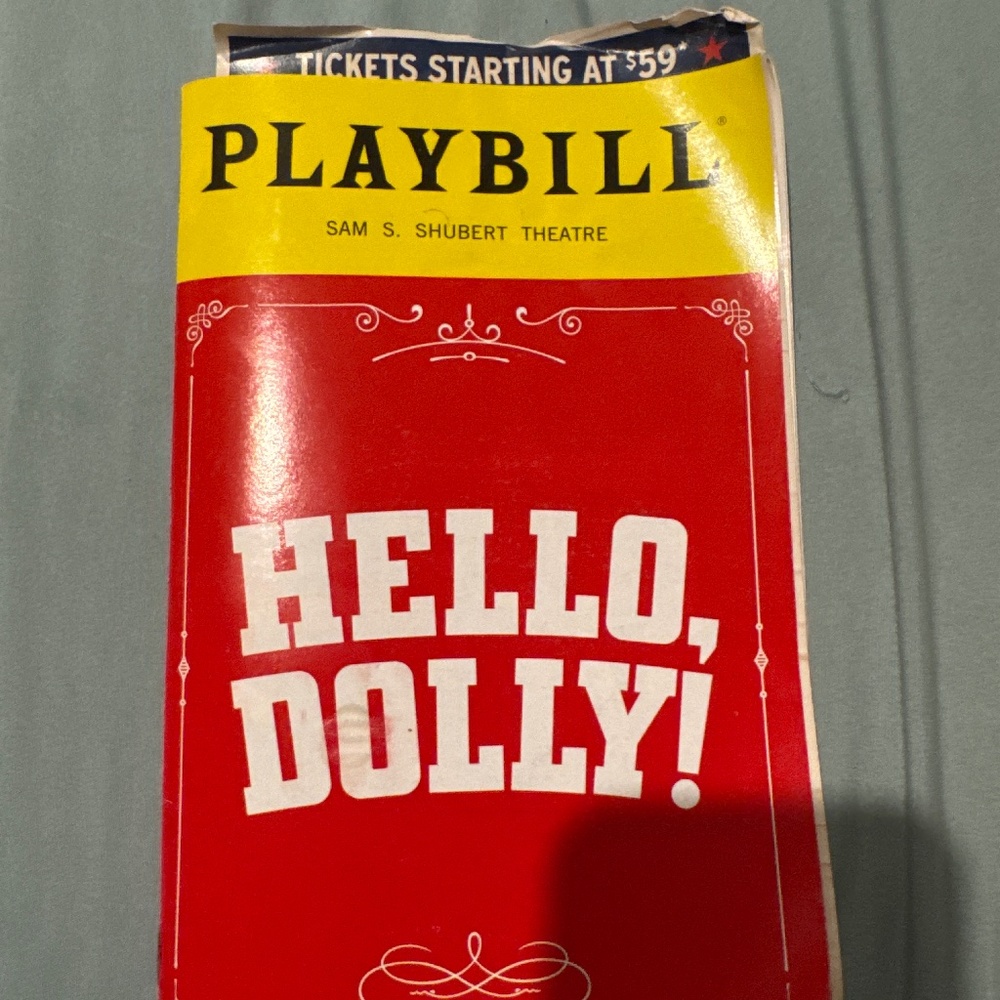 Hello Dolly! Playbill - Bernadette Peters, Victor Garber, Gavin Creel